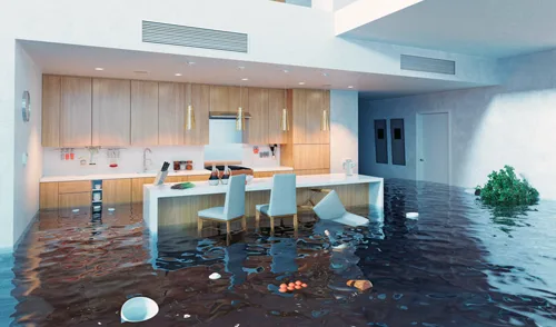 casa inundada