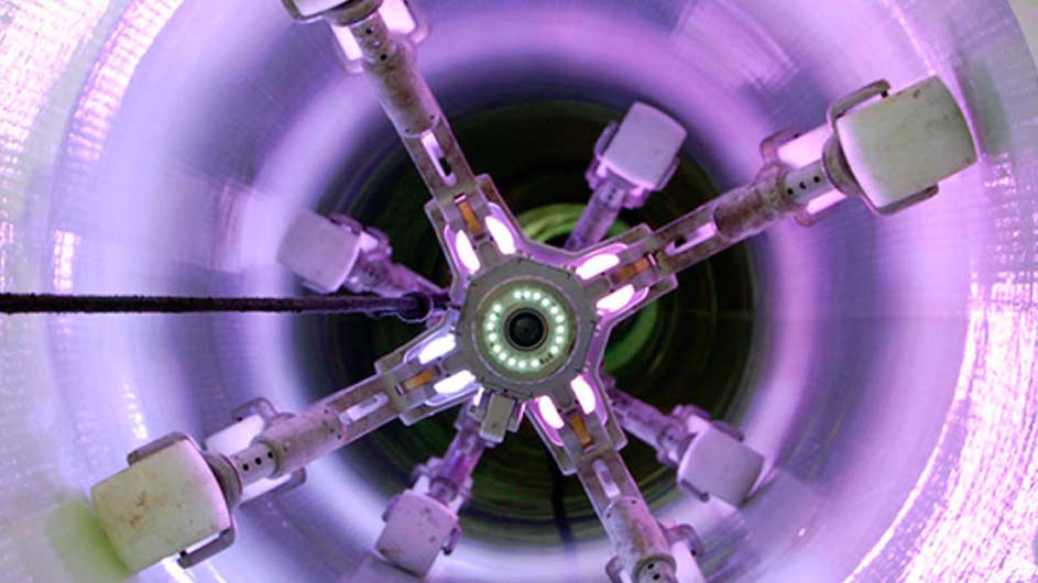 Rehabilitación de tuberías mediante luz ultravioleta