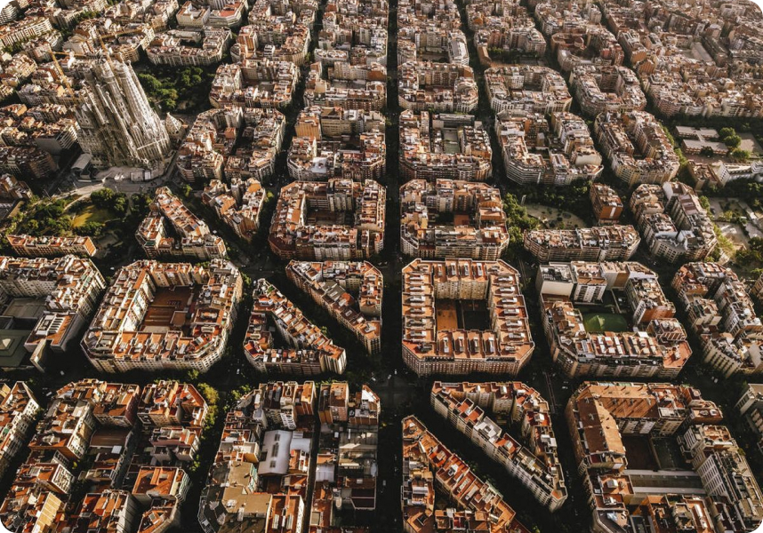 Foto aérea de Barcelona