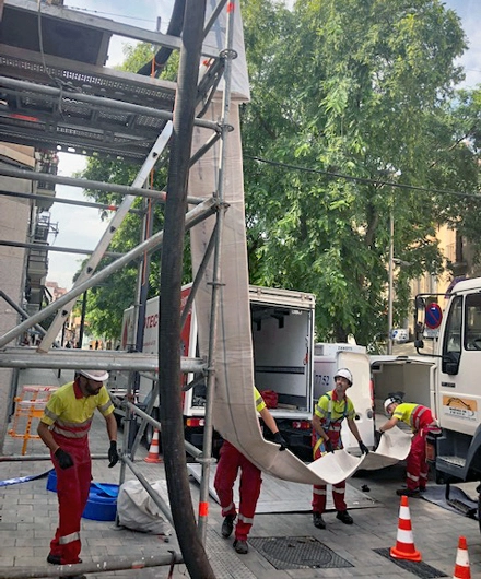 Reparación de tuberías sin obra