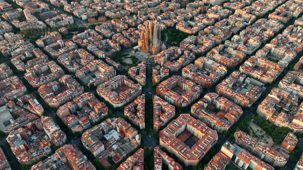 Foto aèria de Barcelona