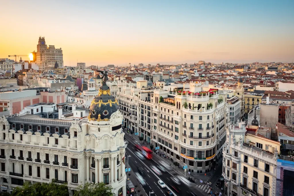 Foto aérea de Madrid