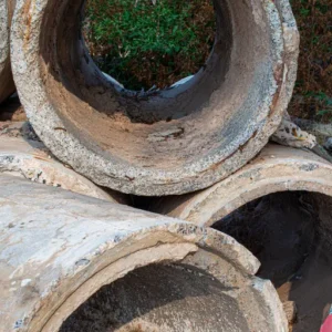 tuberías de hormigón desgastadas por sulfuro de hidrógeno