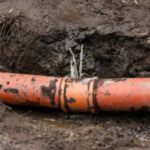 Reparar una fuga de agua en una tubería a presión